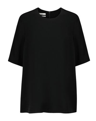 Co. T-shirt in crepe - Nero