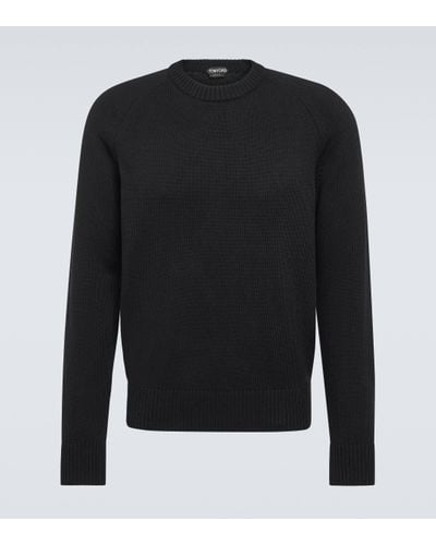Tom Ford Cotton And Cashmere Jumper - Black