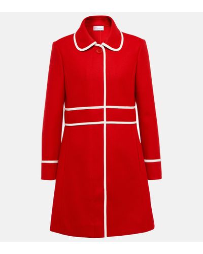 RED Valentino Wool And Cashmere-blend Coat - Red