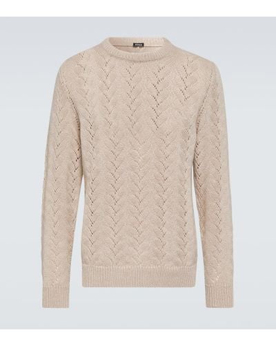 Kiton Cashmere Sweater - Natural