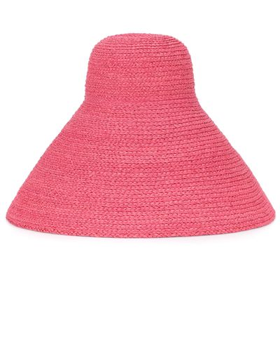Jacquemus Le Chapeau Valensole Raffia Hat in Pink - Lyst