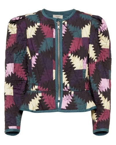 Isabel Marant Giacca patchwork Hafileal con stampa - Multicolore
