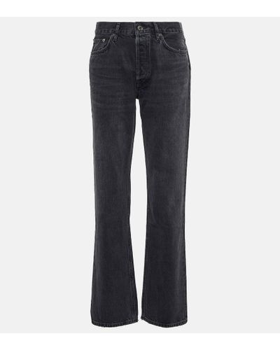 Agolde Lana Mid-rise Straight Jeans - Multicolor