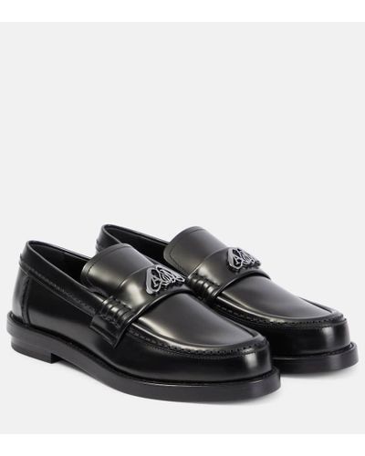 Alexander McQueen Loafer mit siegellogo - Schwarz