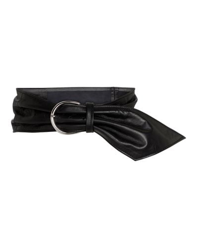 Isabel Marant Luiza Leather Belt - Black
