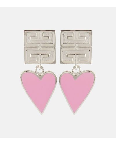 Boucles d'oreilles Stitch à cristaux en argenté – Givenchy