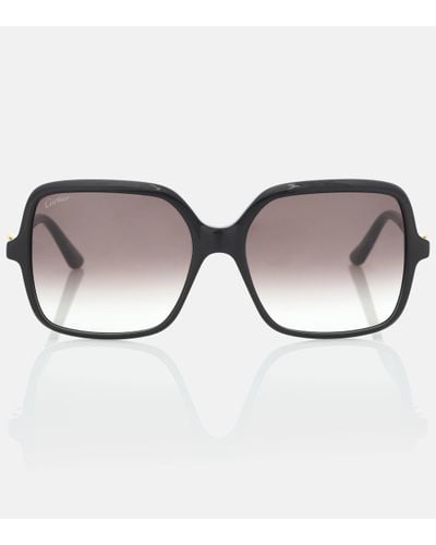 Cartier Signature C Square Sunglasses - Brown