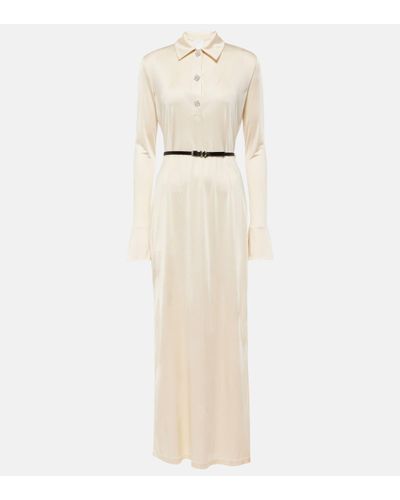 Givenchy Voyou 4g Jersey Polo Dress - Natural