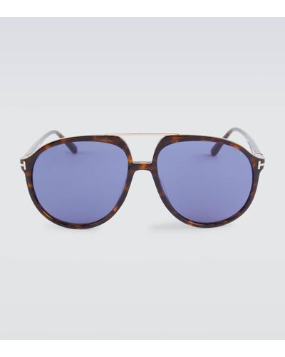 Tom Ford Archie Aviator Sunglasses - Blue
