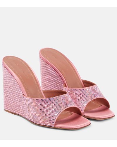 Damen-Sandalen mit Keilabsatz – Pink | Lyst DE