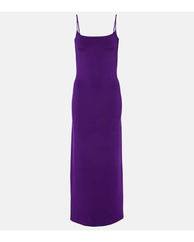 Galvan London Bella Maxi Dress - Purple