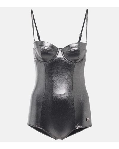 Dolce & Gabbana One-piece Swimsuit - Gray