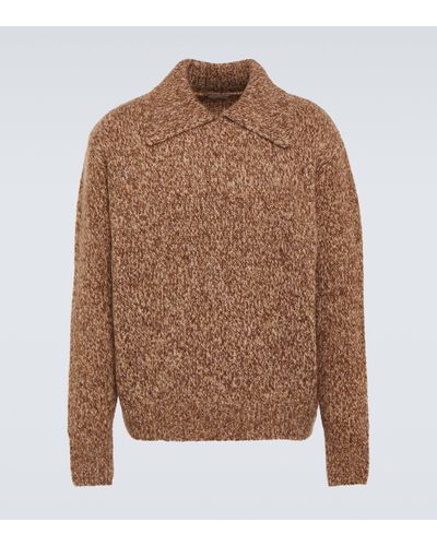 Dries Van Noten Wool-blend Jumper - Brown