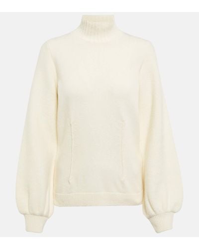 Dorothee Schumacher Bold Structure Wool And Cashmere Jumper - White