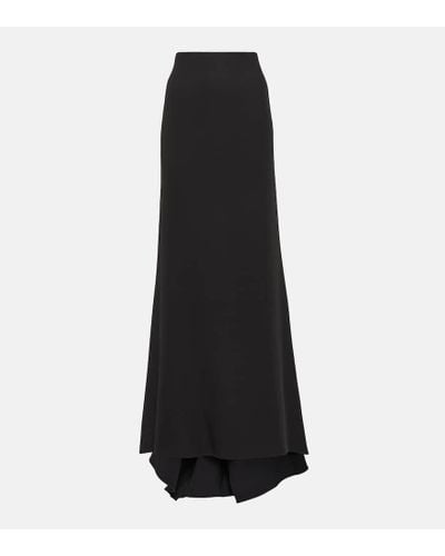Valentino Cady Couture Long Skirt - Black