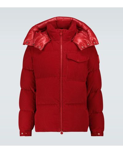Moncler Giacca Vignemale in velluto a coste - Rosso