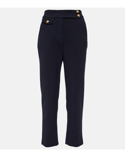 Veronica Beard Pantalon slim raccourci Renzo - Bleu