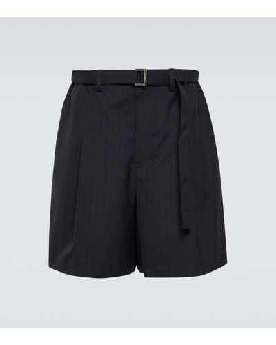 Sacai Short de costume - Bleu