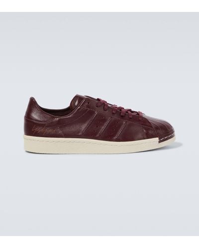 Y-3 Superstar Leather Trainers - Brown