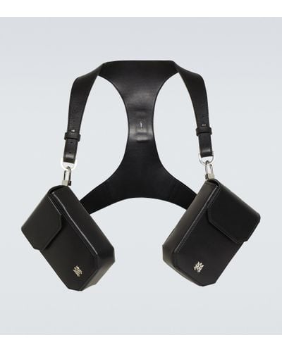 Amiri Leather Harness Bag - Black