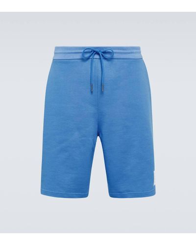 Thom Browne Shorts aus Baumwoll-Jersey - Blau