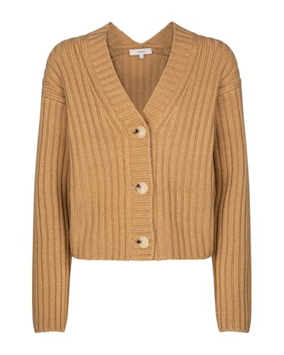 Vince Wool And Cashmere Cardigan - Natural