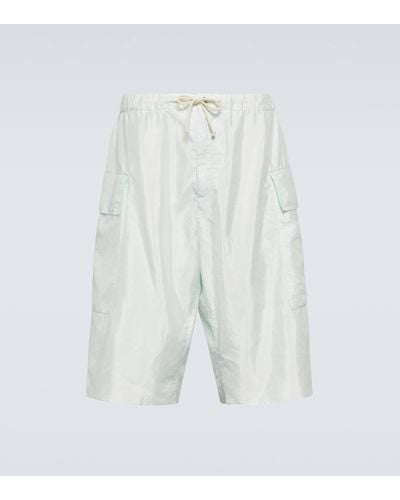 Jil Sander Technical Cargo Shorts - White