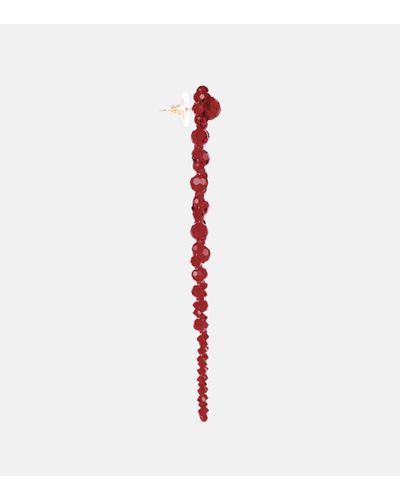 Simone Rocha Orecchini con cristalli - Rosso