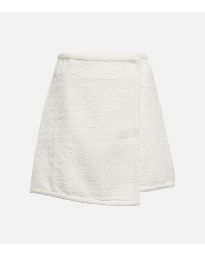 Proenza Schouler White Label Cotton Tweed Wrap Skirt