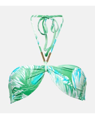 Melissa Odabash Canary Floral Bikini Top - Green