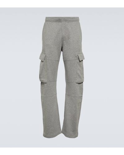 Givenchy Pantalon de survetement cargo en coton - Gris