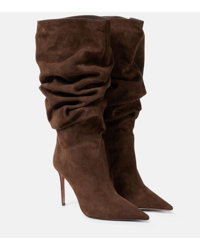 AMINA MUADDI Jahleel 95 Suede Ankle Boots - Brown
