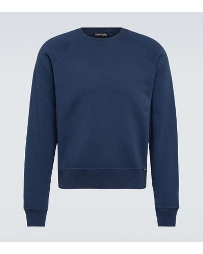 Tom Ford Sweatshirt aus Baumwolle - Blau