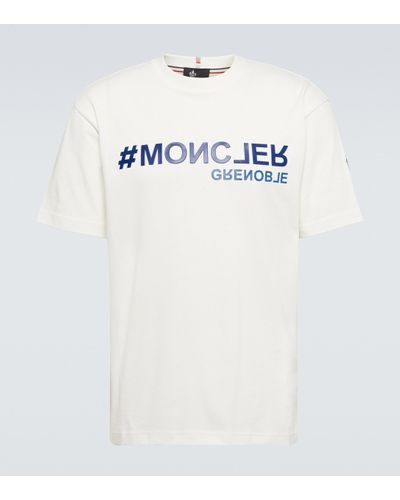 3 MONCLER GRENOBLE T-shirt Day-Namic en coton a logo - Blanc