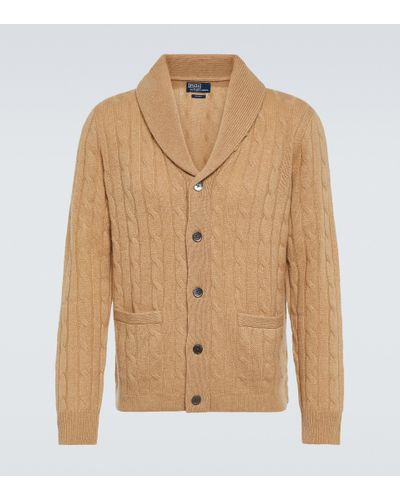Polo Ralph Lauren Cable-knit Cashmere Cardigan - Natural