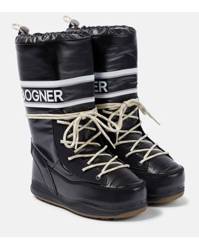 Bogner Les Arcs 1d Faux Leather Boots - Black
