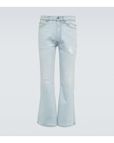 ERL Jeans flared distressed - Blu