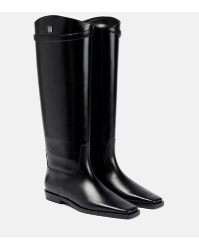Totême Leather Knee-high Boots - Black