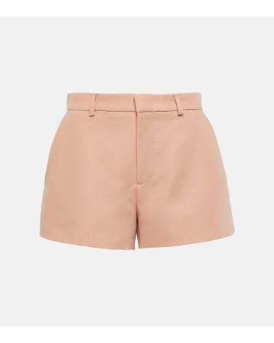 Gucci Wool And Mohair Shorts - Natural