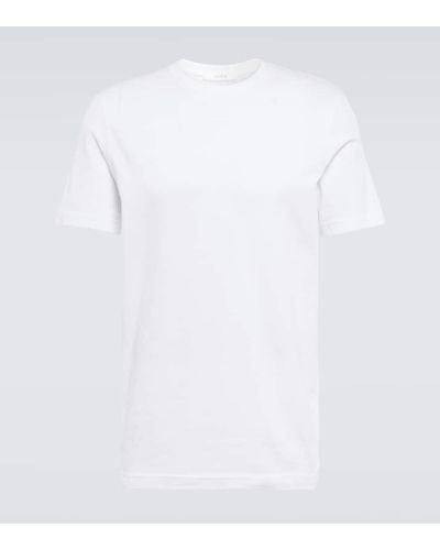 The Row T-Shirt Luke aus Baumwoll-Jersey - Weiß