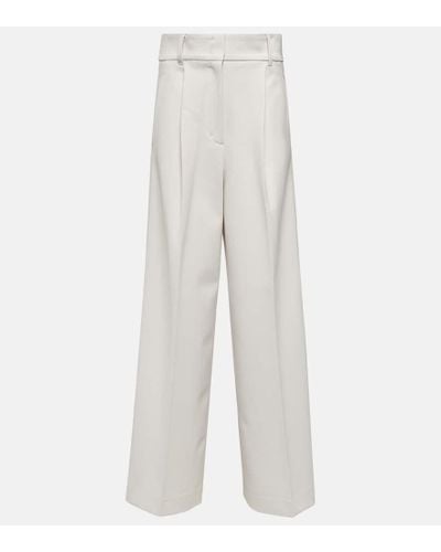 Dorothee Schumacher High-rise Wool-blend Pants - White