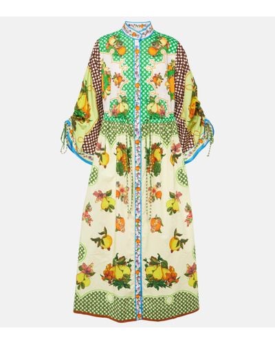 ALÉMAIS Lemonis Printed Cotton Shirt Dress - Multicolour