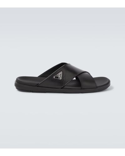 Prada Sandalias de piel - Negro