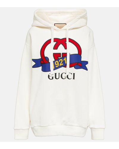 Gucci Sweat-shirt À Imprimé GG 1921 - Blanc