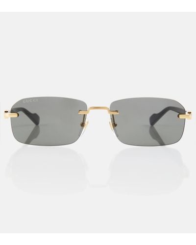 Gucci Rectangular Sunglasses - Grey