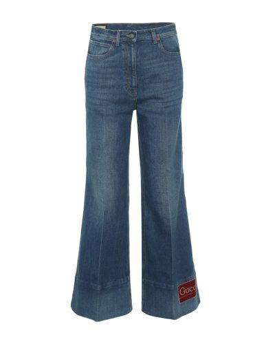 Gucci High-rise Flared Jeans - Blue