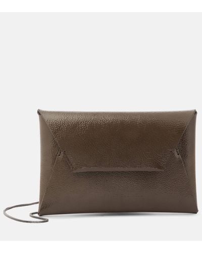 Brunello Cucinelli Small Leather Crossbody Bag - Brown