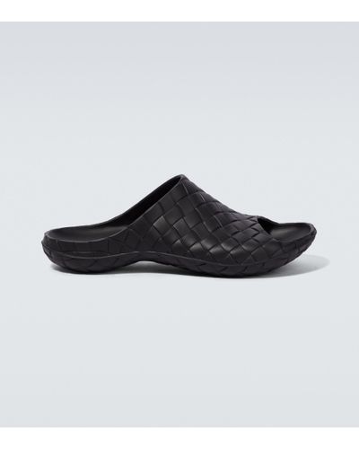 Bottega Veneta Palas de goma Intreccio - Negro