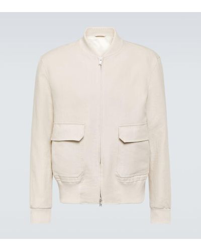 Lardini Linen Jacket - Natural