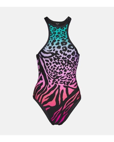 The Attico Printed Swimsuit - Multicolor